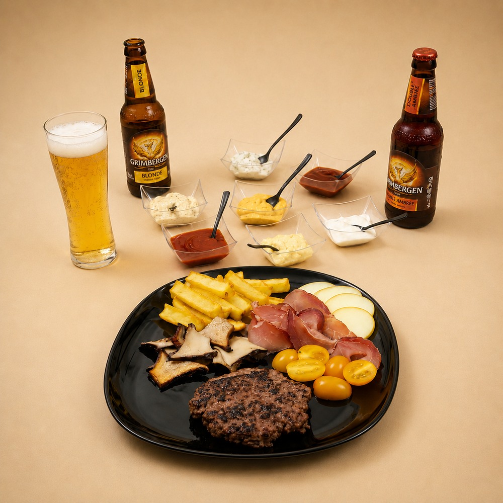 S5 - Hamburger, Scamorza Affumicata, Speck, Datterino, Funghi Cardoncelli